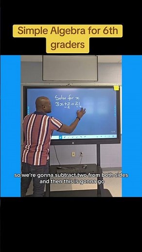 Simple algebra for 6th graders #maths #basicproblems #algebra #algebra1 #gcse #edexcel