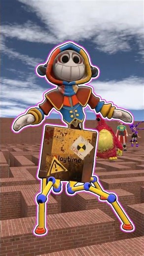 CAN CATCH GOO GOO GAGA CANDY CAT BABY PROTOTYPE POPPY PLAYTIME 5 in MAZE MAP #gmod #shorts