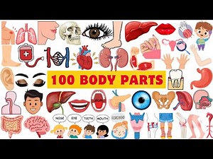 100 Body Part Names | 100 Body Part Pictures | 100 Body Part names in English | Vocabulary For Kids