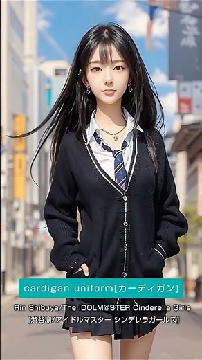 Part2アニメの制服キャラクターをAIで実写化！フルサイズ[AI-powered live-action adaptation of anime uniform characters Part2]