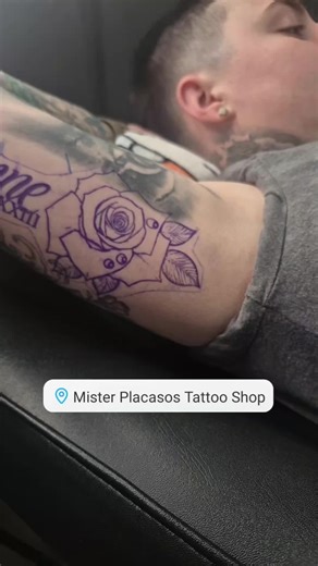 Dynamic Rose Tattoo by Texas Artist