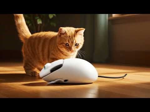 "Funny Cat vs. Computer Mouse 🐱🖱️ | Cute Cartoon Chase"