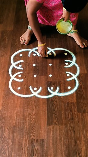 குட்டி கோலம்🔥simple and beautiful rangoli kolam designs 🌺 #rangoli #dialyrangoli #shortsfeed#muggulu