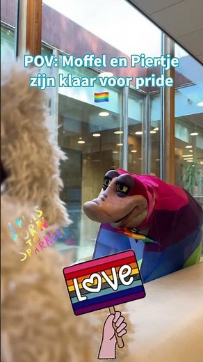 Wie weet spot jij vandaag tijdens de Amsterdam Canal pride, Moffel, Piertje en Flip 🤩🌈