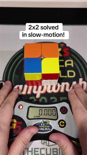 2x2 Rubik's Cube Solved in 2.01s Slow-Motion
