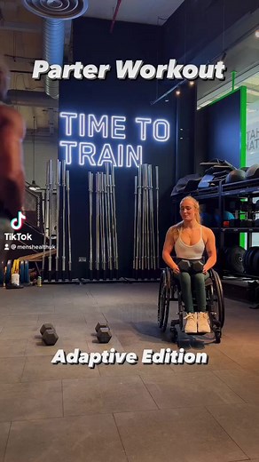 5.4K views · 41 reactions | ADAPTIVE PARTNER WORKOUT@iamtylersaunders @ellenxfield crushed this workout  | Men's Health UK | Facebook