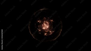 Massive cosmic explosion (Full Frame) I have many space explosions in my portfolio, and most of them have many versions: 4K, full frame, zoomed-in, and with rotation.