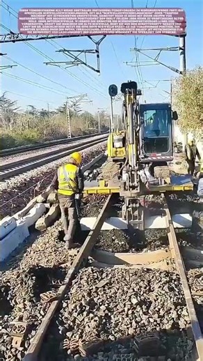 Schienenbett erneuern: Präzision auf den Schwellen