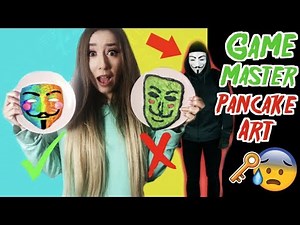 die GAME MASTER PANCAKE ART CHALLENGE (GM steht vor meiner HAUSTÜR)