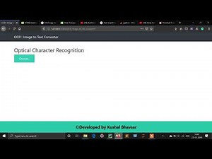 OCR: Fetch Text from Image in Flask python(WebApp)