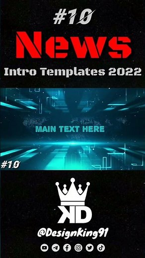 News Intro Template 10 For YouTube News Channels No + Text No Copyright + Free Download