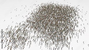 equatorial guinea map. Group of people walk and create a map of equatorial guinea.