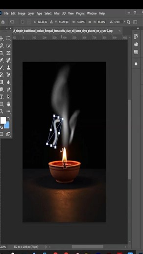 Photoshop Path Blur Tutorial | Create Realistic Smoke Effect in Seconds 🔥 |#designstockbd #photoshop