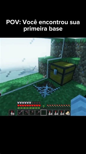 POV: Você reencontrou sua primeira base. #minecraft