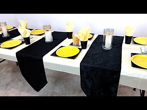 DIY DOLLAR TREE TABLE SETTING, CHEAP PARTY DECORATIONS, CHEAP WEDDING DECORATIONS