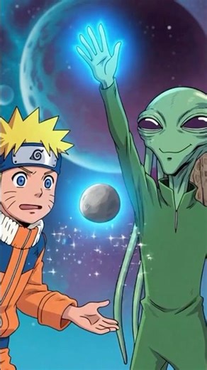 If an Alien Gave Naruto New Power #alien #naruto #anime