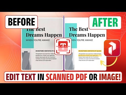 How to Edit Text in Scanned PDF or Image | Best OCR PDF Editor #ocr #editpdf #PDFEditing