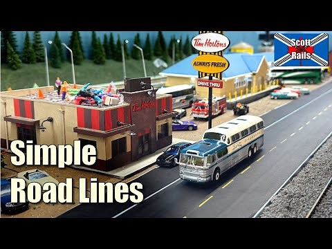 Simple Road Markings For Your Model Railroad Layout