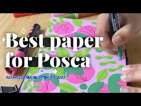 Best paper for Paint markers like Posca and complete painting process. Paint with me!