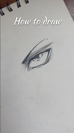 How to Draw Anime Eyes: Easy Step-by-Step 🔥🔥 #youtubeshorts #drawing #animeshorts #animeart
