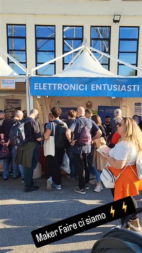 Primo giorno di Maker Faire ⚡️ Tante cose da vedere e da scoprire⚡️ #mfr2025 #makerfaire #roma #elettronica #elettronicientusiasti #atlab | AT Lab