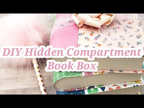 DIY Hidden Compartment Book Box Tutorial