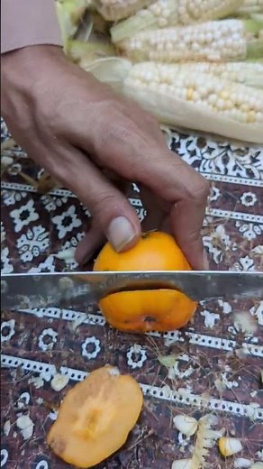 Persimmon Cutting 🍊 | Easy and Quick Method