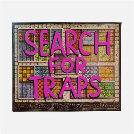 Heroquest Board Game Wall Art - Custom Hand Painted Board - Etsy UK