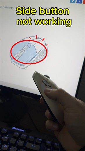 LOGITECH G PRO SuperLight 1 Side Button Not Working. #logitech #superlight #repair #mouse