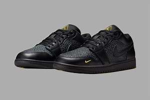 Air Jordan 1 Low “Black Elephant Print” Brings Back A Classic Detail