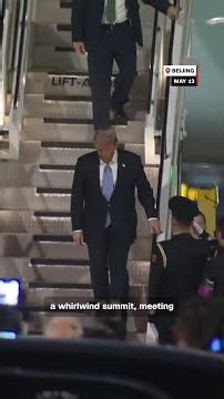 Trump arrives in Beijing for high-stakes visit