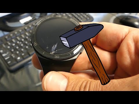 How remove and reinstall used tempered glass film screen protector on your watch GT 2 smartwatch