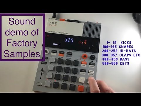 Teenage Engineering EP-133 K.O. II Factory Samples demo
