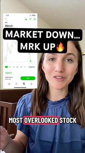 MRK Stock Showing Strength While Market Falls 📈 #stocks #trading #MRk