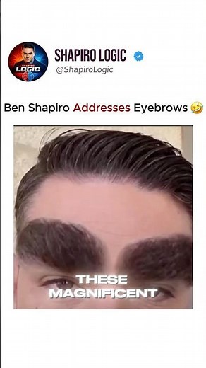 Ben Shapiro Addresses Eyebrows #benshapiro