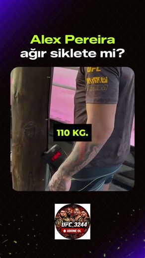 Alex Pereira 110 kilo olduğuna dair bir video paylaştı!!!
