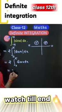 🚨 The Modulus Trick Every Class 12 Student Should Know | Definite Integration
