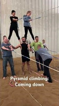 Pyramid climbing: coming down to skis #waterski