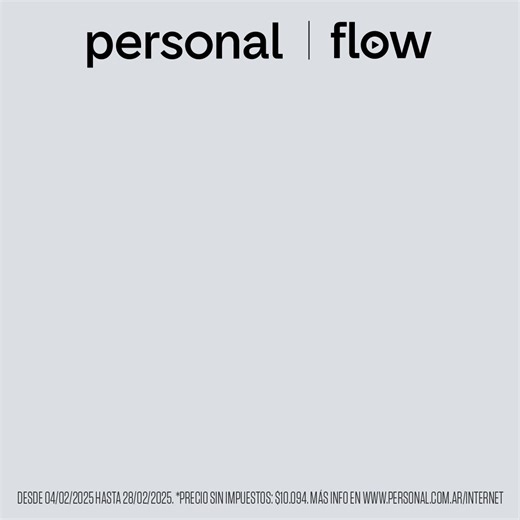 Activá Personal Fibra 300 MB Flow Full sin deco a $12.214 y disfrutá de 1 mes gratis de la fibra y 3 meses gratis de Flow! | Personal Argentina