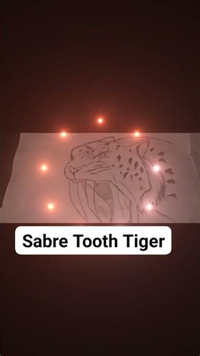 How to draw a Sabre tooth tiger #Tiger #Very easy #Tiger#sketch‪@Devarchana_Art‬ 😱😱💫🥰💥🌟✨🔥💖❤️❤️❤️❤️❤️