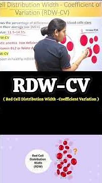 Learn how to read a CBC report! What does RDW-CV mean? #cbc #blood #reportreading #shorts #education