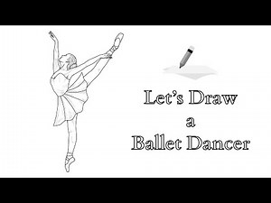 How to draw a ballet dancer step by step | Cute dancing girl drawing | How to draw a ballerina
