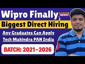 🔥Wipro Finally Direct Hiring | Any Graduates Eligible | Cognizant Superset Hiring | BATCH: 2021-2026