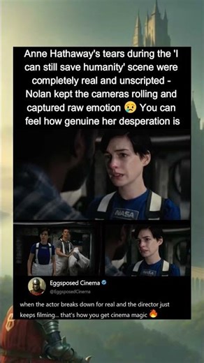 This moment in Interstellar (2014) was completely unscripted