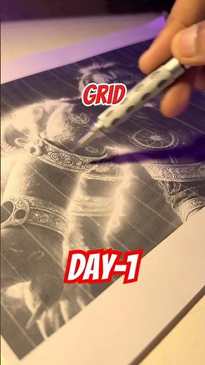 How to draw using Grid Method | Day-1 #shorts #artsbyshubham #youtubeshorts #grid #artist #narsimha