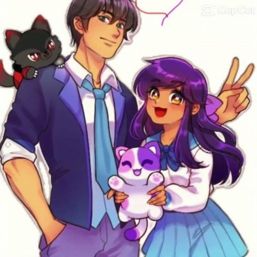𝒜𝓅𝒽𝓂𝒶𝓊 𝒶𝓃𝒹 𝒶𝒶𝓇𝑜𝓃 ||#aaron #and #aphmau #sittinginatree #kissing #mystreet #viral #fypシ #doggielife