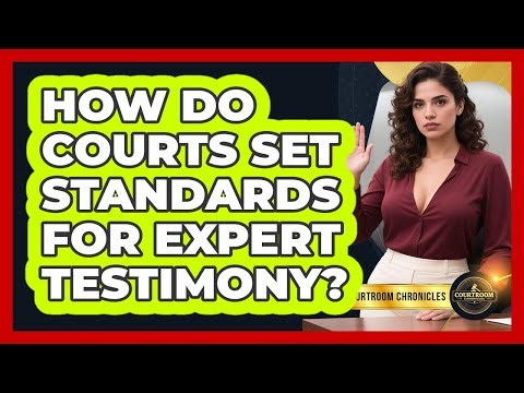 How Do Courts Set Standards For Expert Testimony? - Courtroom Chronicles