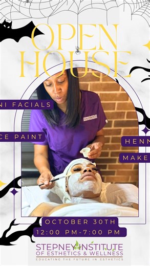 Join us for a Spooky Open House @ Stepney Institute! Bring the kids to enjoy candy, face painting and henna while learning more about our school and the Daisy Door Spa! Fill out the form below! https://68tkbtc5ssr.typeform.com/to/M7KyuCSx | The Stepney Institute of Esthetics & Wellness | Facebook