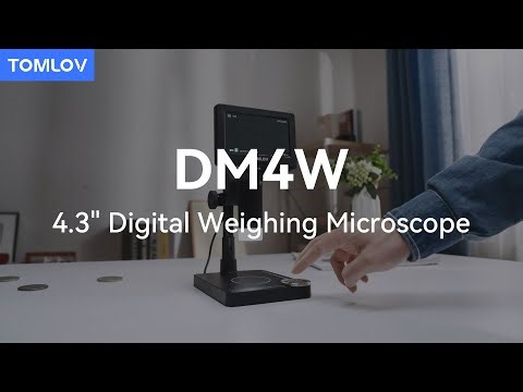 TOMLOV DM4W 4.3" Microscope with Weighing Scale