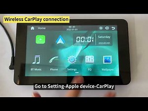 AWESAFE Car Stereo Radio for Wireless Carplay and Android Auto, 7 Inch IPS Touch Screen